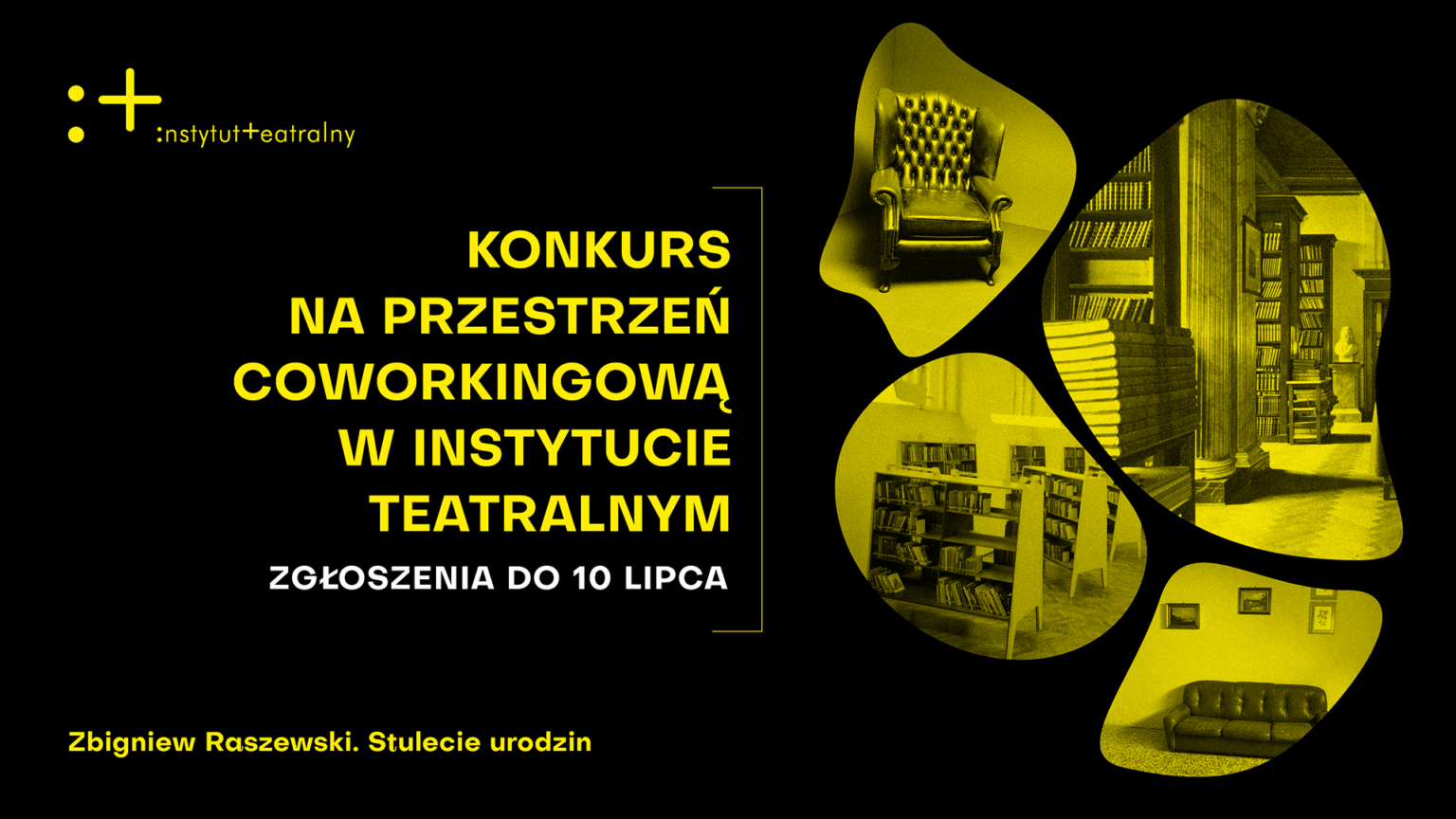 Plakat Konkursu na projekt przestrzeni coworkingowej